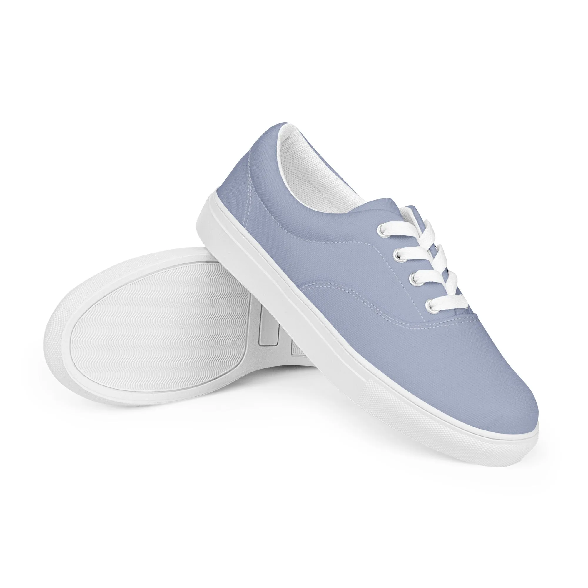 Women’s Blue lace-up canvas shoes