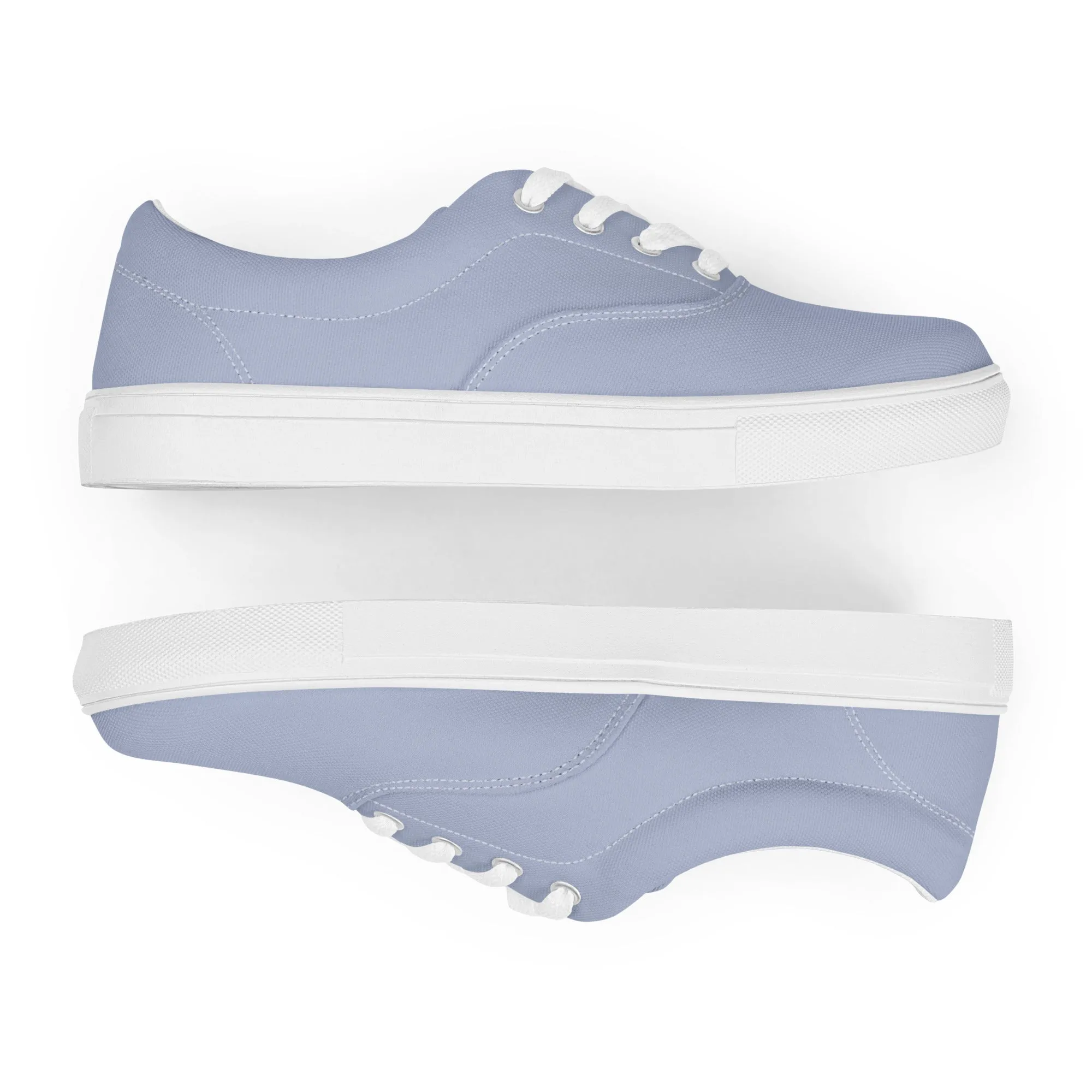 Women’s Blue lace-up canvas shoes