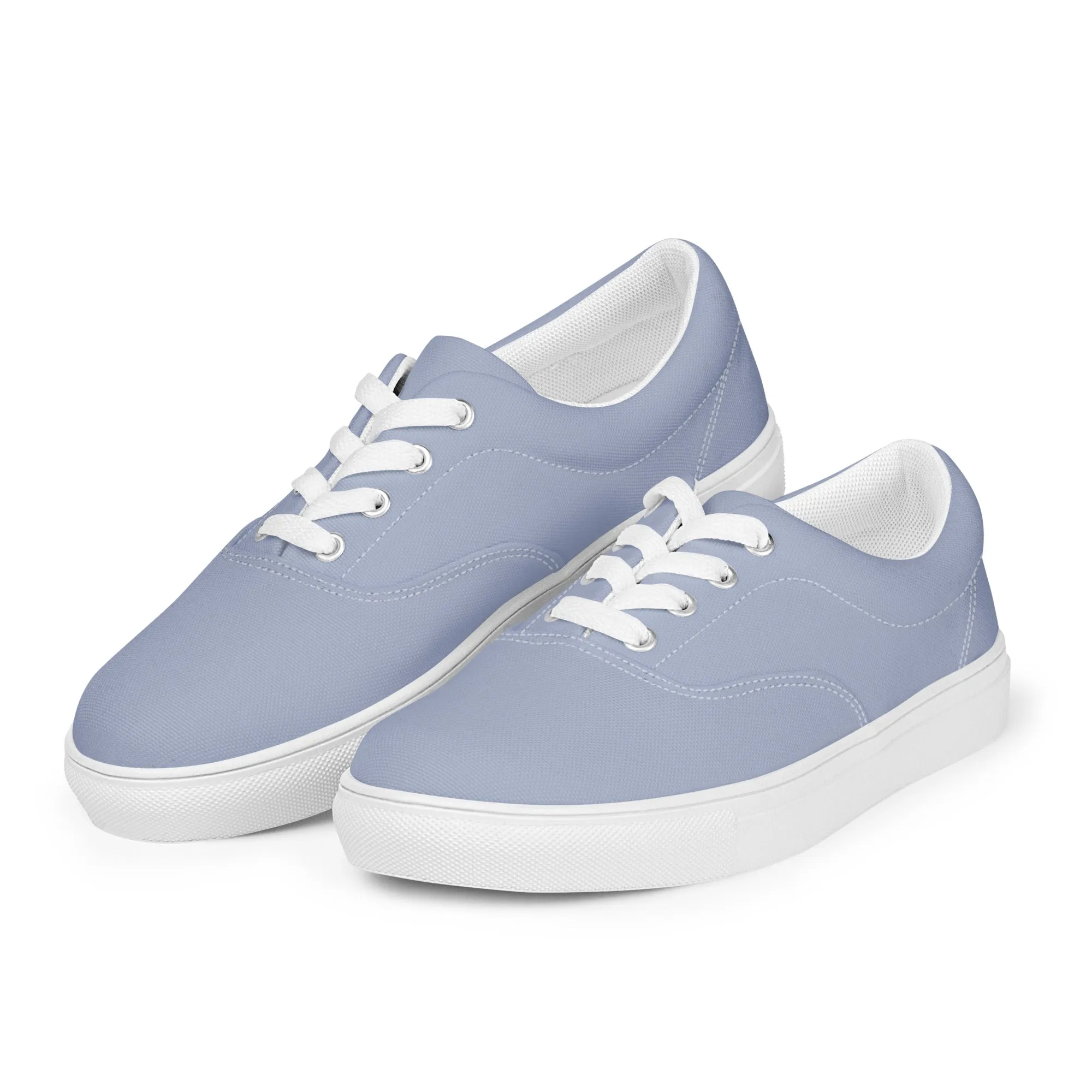 Women’s Blue lace-up canvas shoes