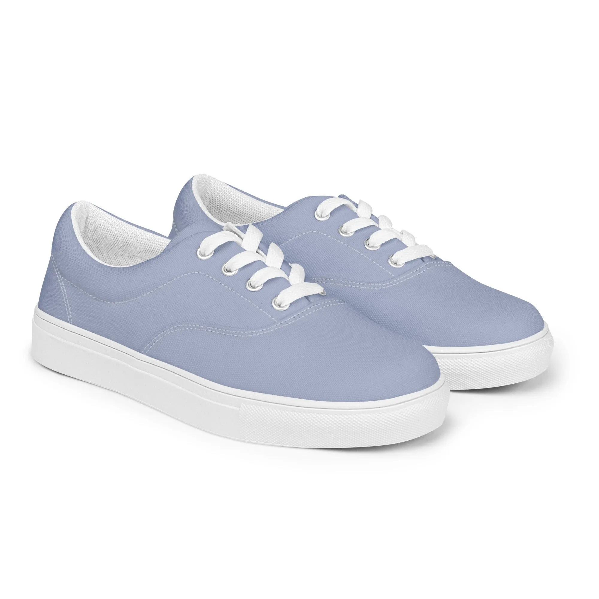 Women’s Blue lace-up canvas shoes