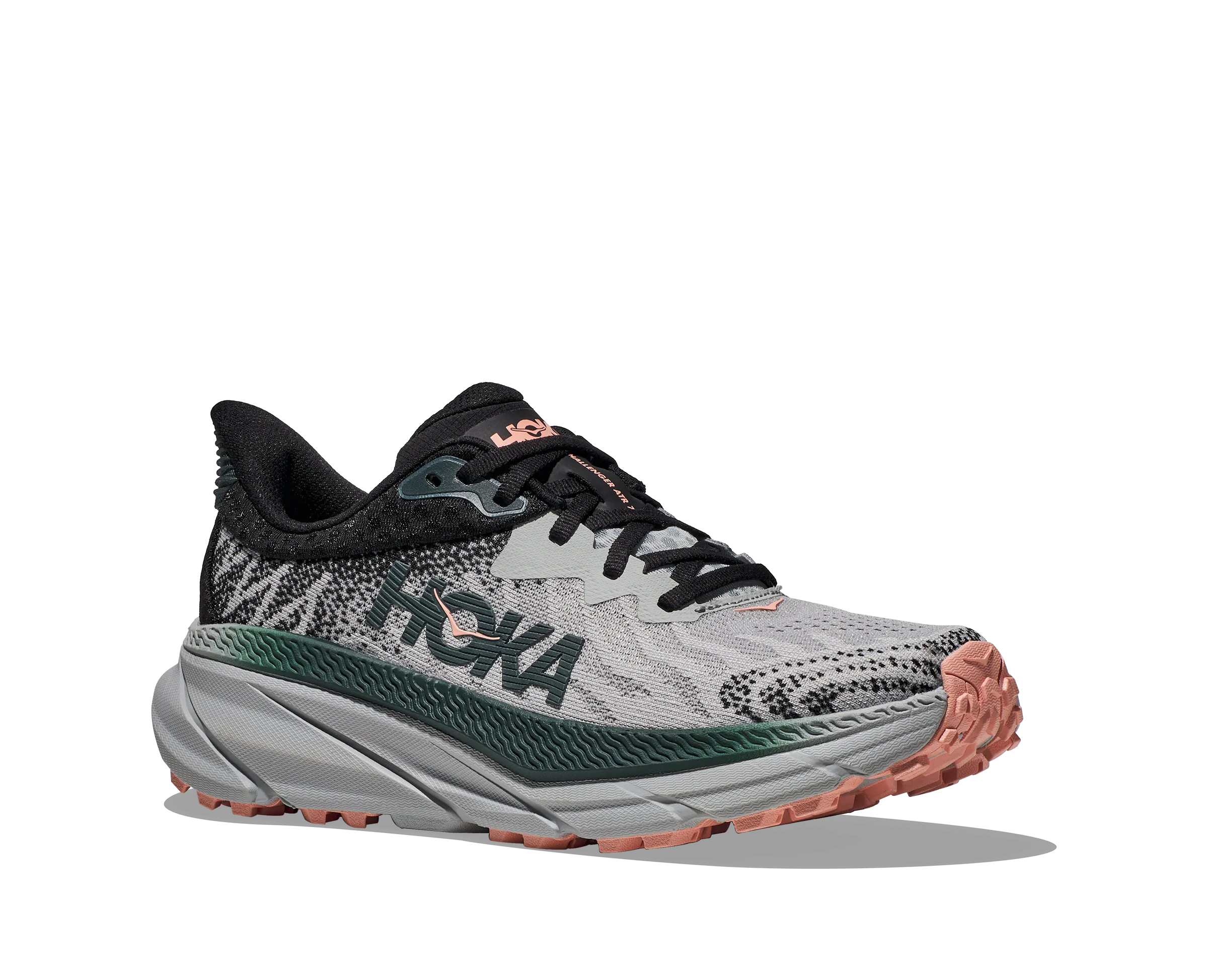 Women's Hoka Challenger 7 Color: Harbor Mist/Spruce