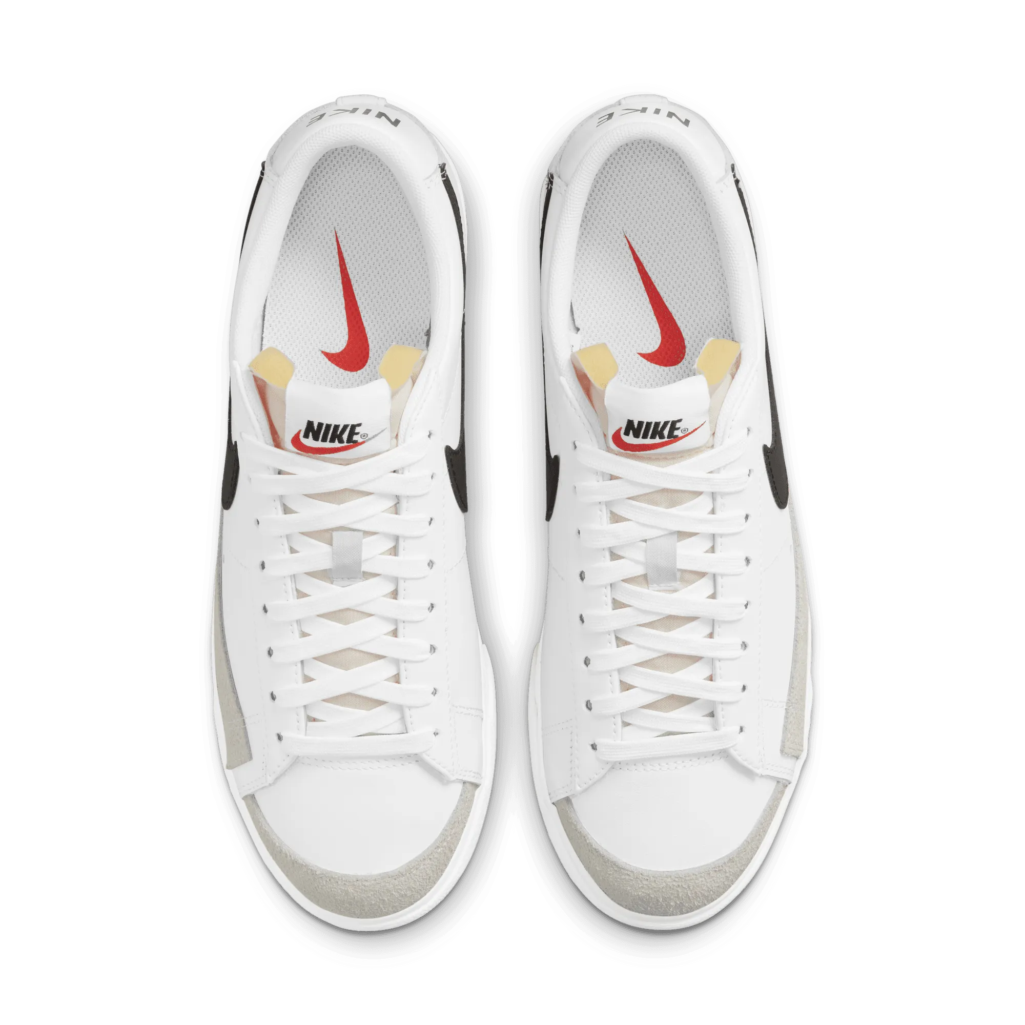 Womens Nike Blazer Low Platform 'White/Black'