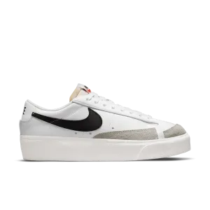 Womens Nike Blazer Low Platform 'White/Black'