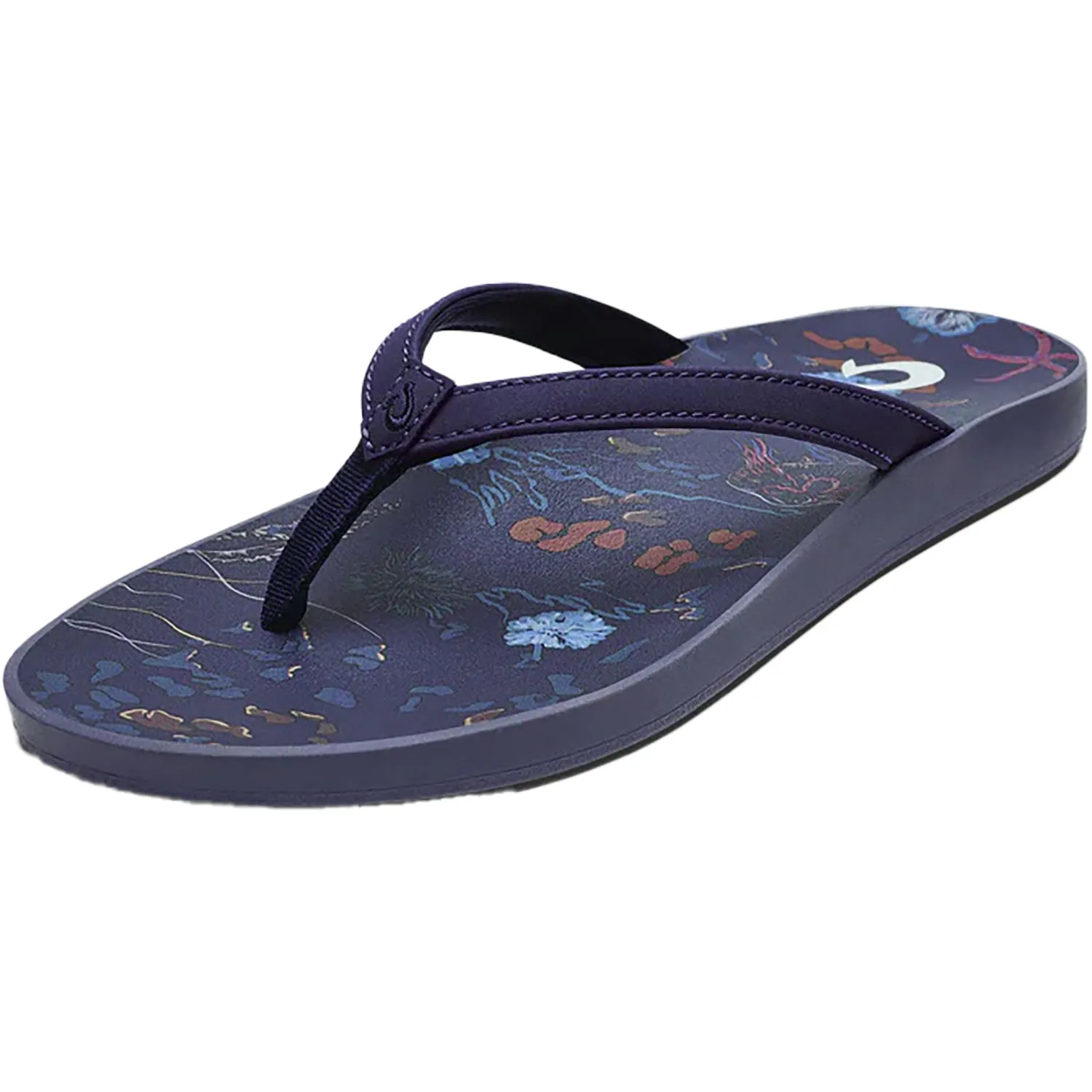 Women's OluKai Puawe Midnight Navy/Barrier Reef Synthetic