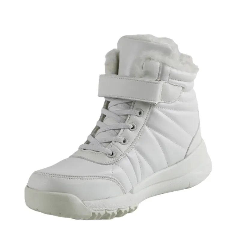 Women's winter thermal velvet pretty cute trendsetter high top anti-skid leisure boots